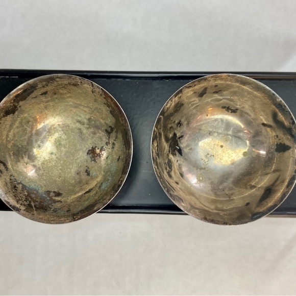 Vintage 𝅺Salt And Pepper Cellar Silver EP Made in Japan - Picture 4 of 14